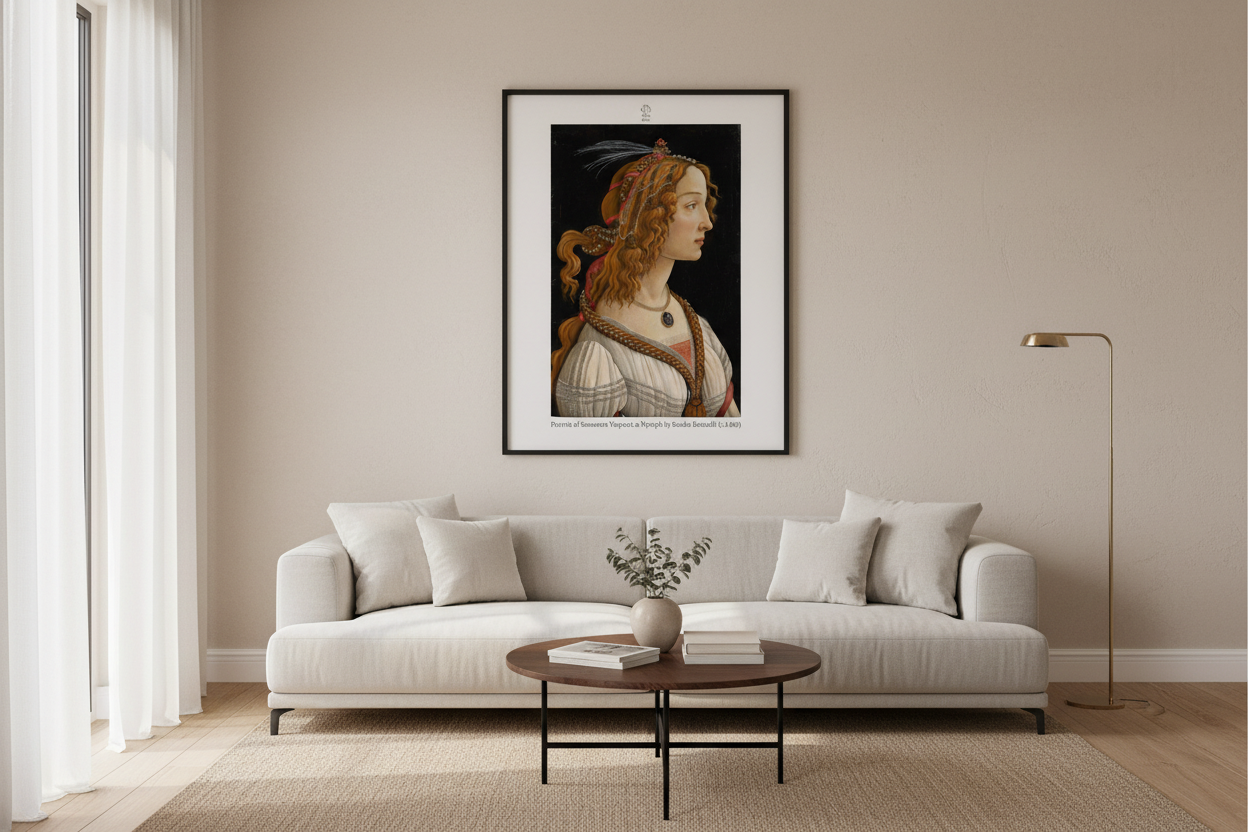 Portrait of Simonetta Vespucci as Nymph by Sandro Botticelli (c.1480)