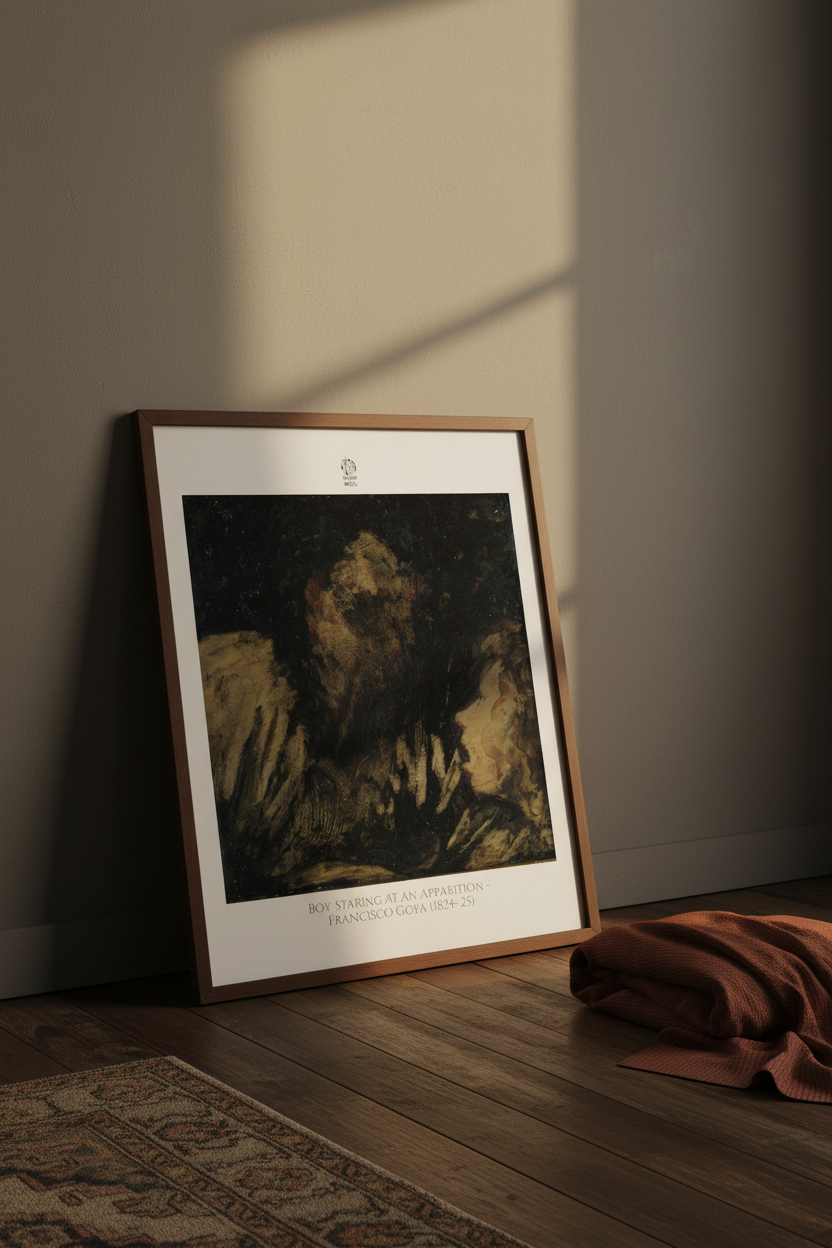 Boy Staring at an Apparition by Francisco Goya (1824-25)
