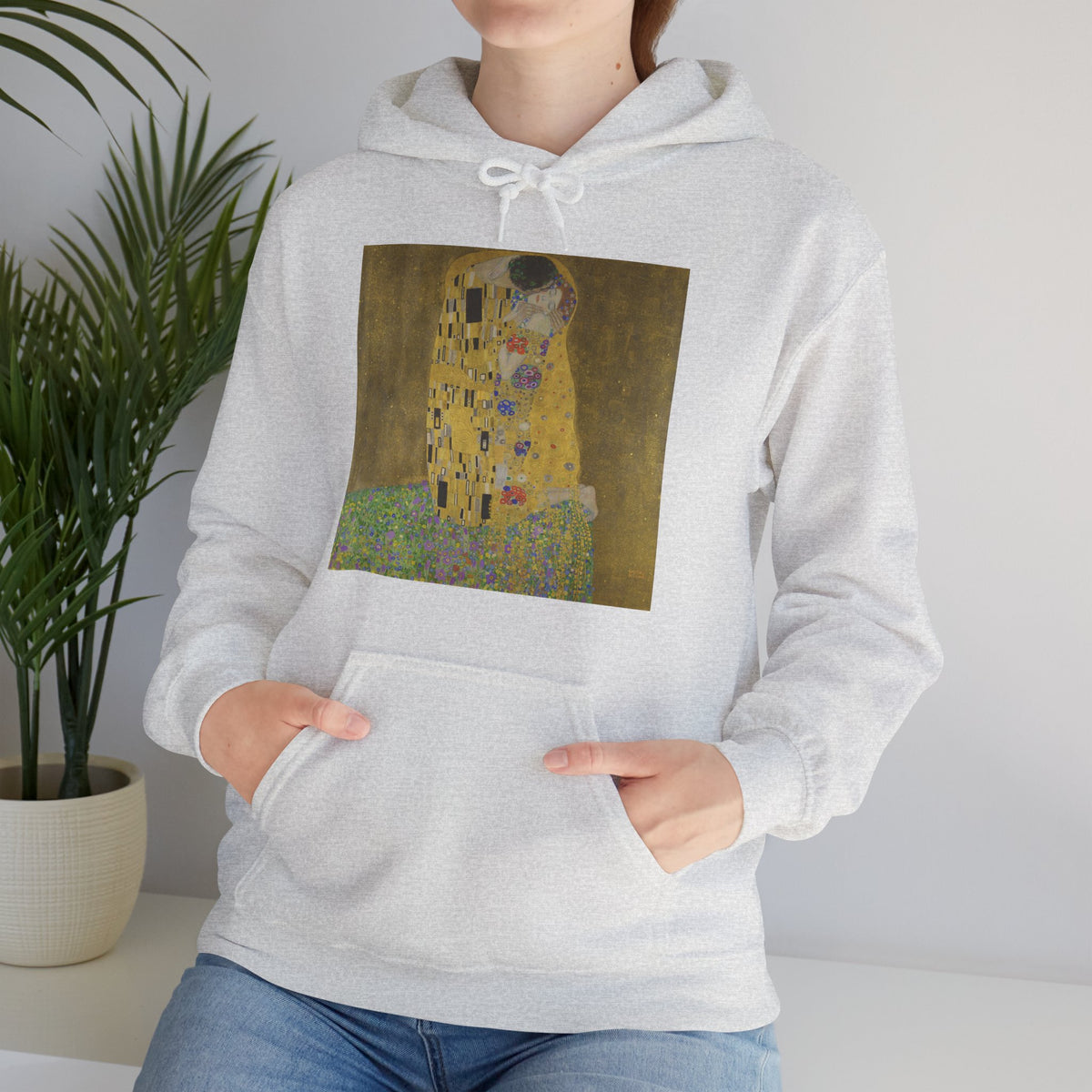 Hooded Sweatshirt - The Kiss by Gustav Klimt