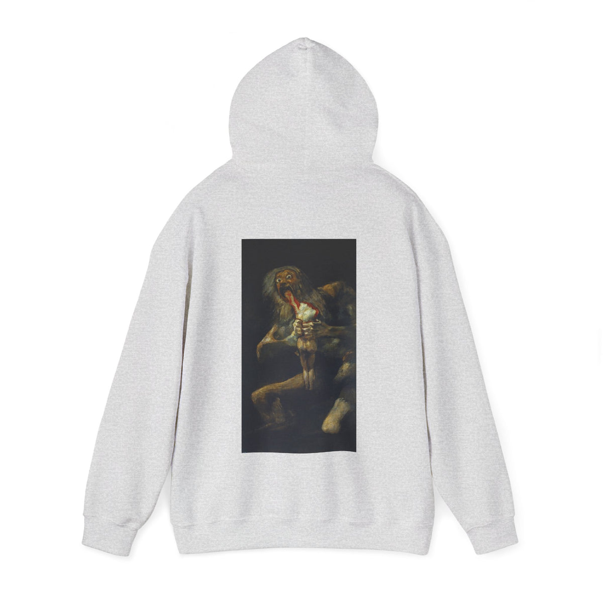 Hooded Sweatshirt - Saturn Devouring His Son by Francisco Goya (1819-23)