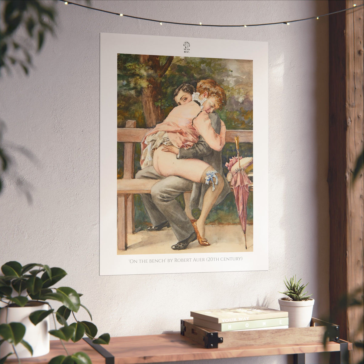 ‘On the bench’ by Robert Auer (20th Century)