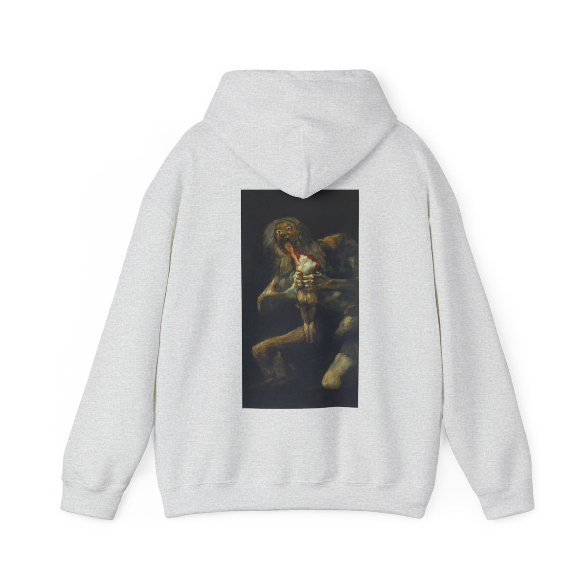 Hooded Sweatshirt - Saturn Devouring His Son by Francisco Goya (1819-23)