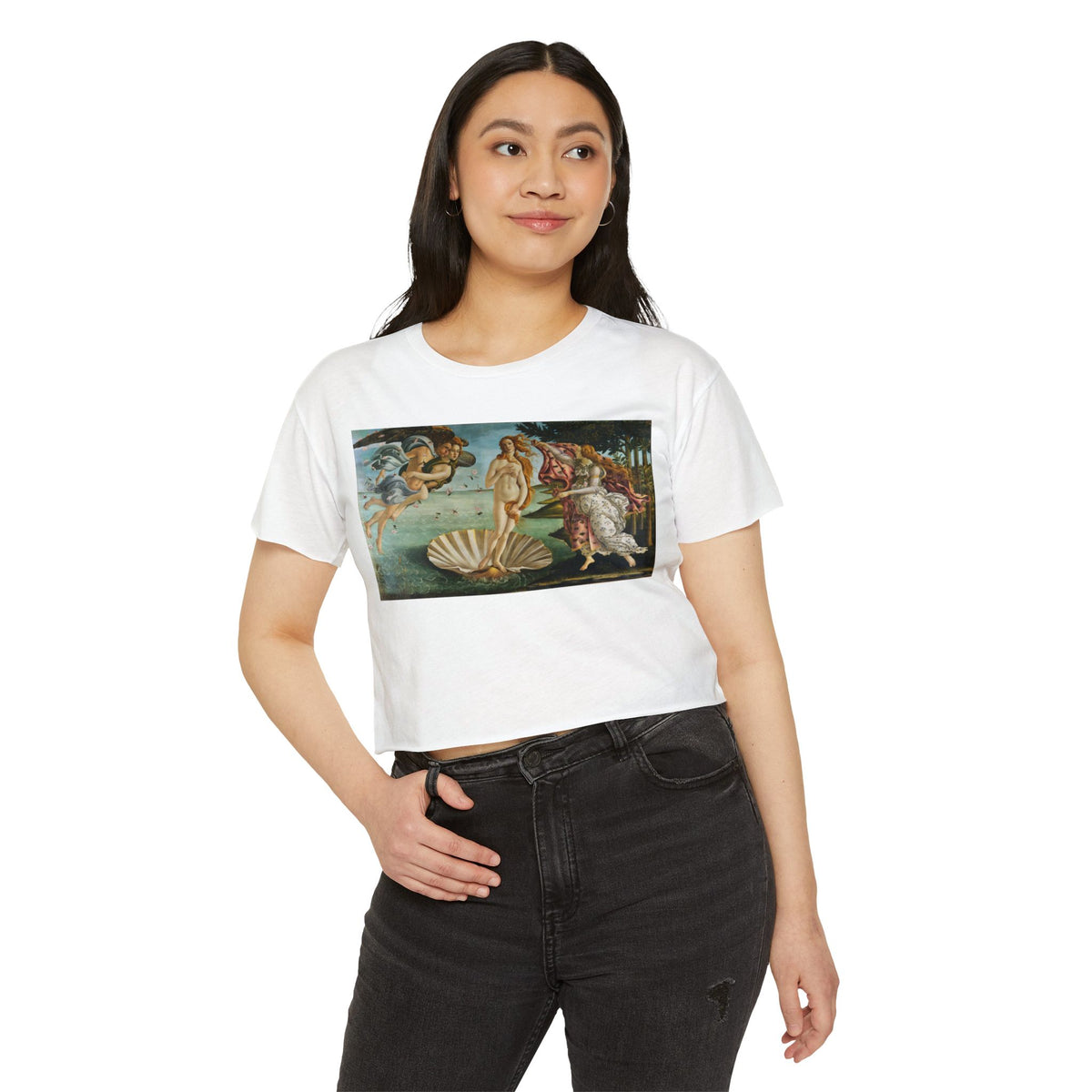 The Birth of Venus by Sandro Botticelli Crop Top