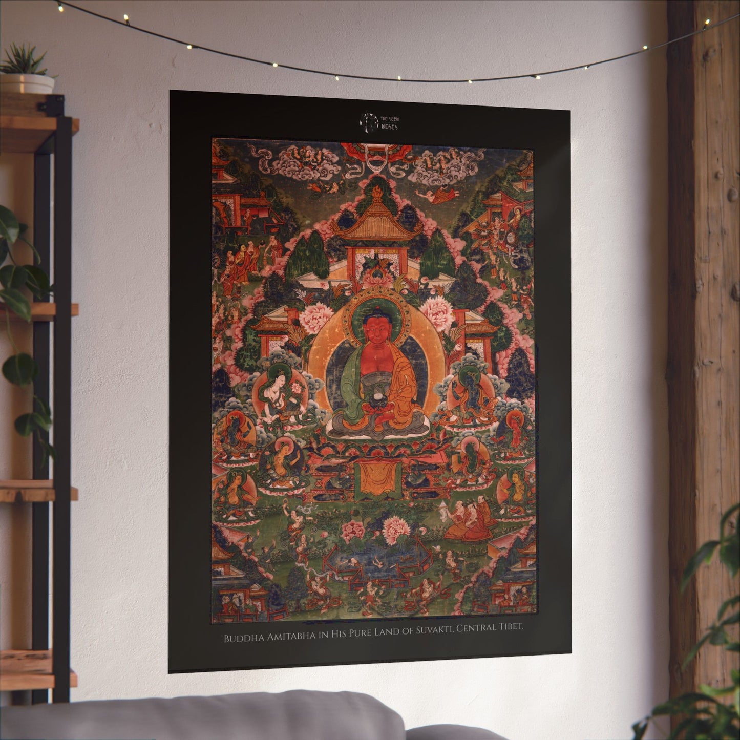 Buddha Amitabha in His Pure Land of Suvakti, Central Tibet.
