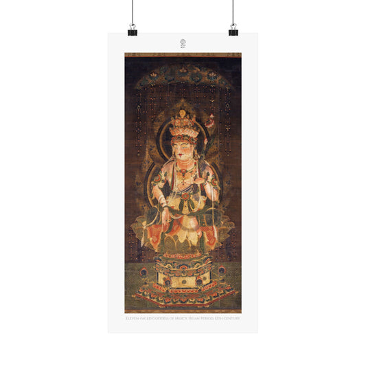 Eleven-faced Goddess of Mercy. Heian period, 12th century