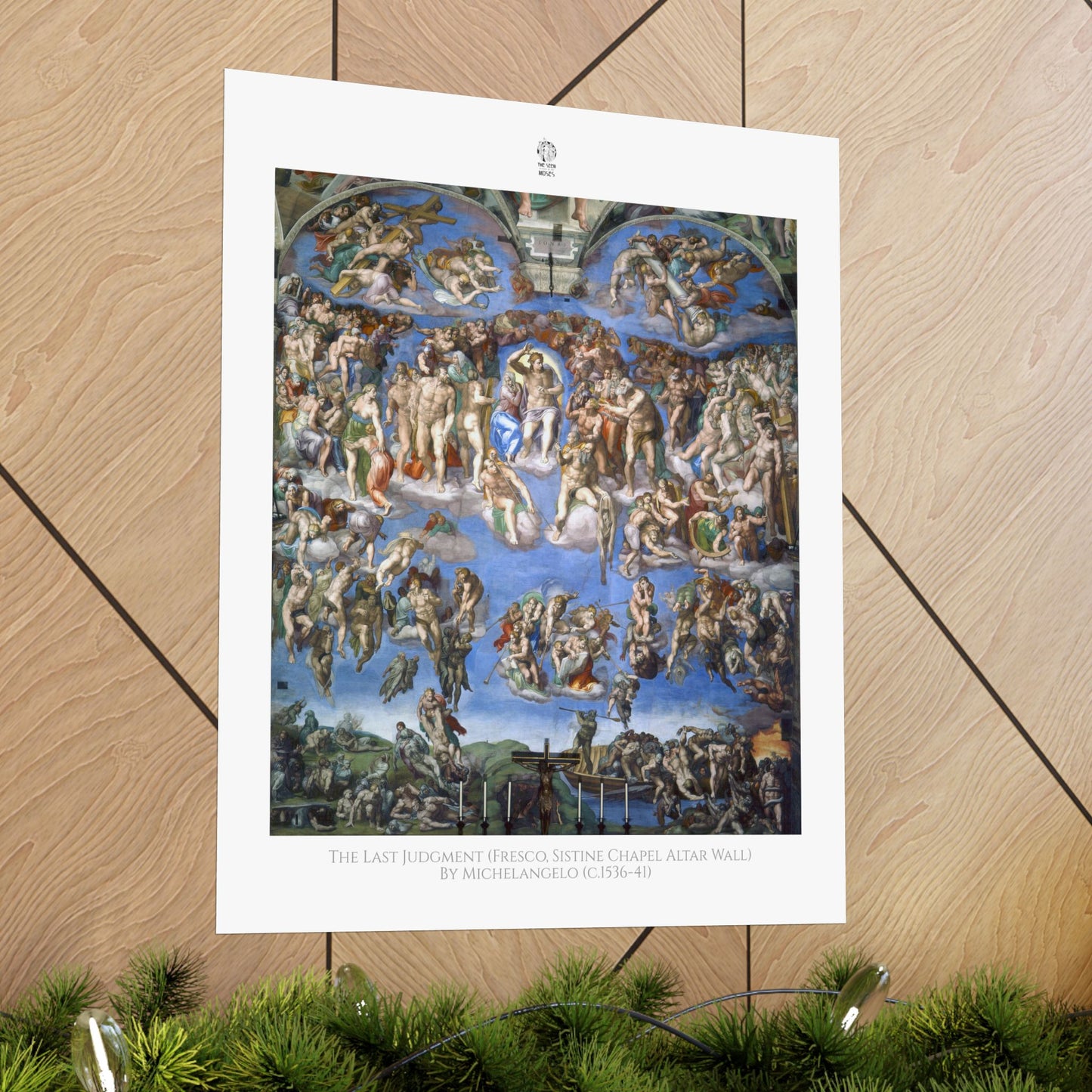 The Last Judgment (Fresco, Sistine Chapel Altar Wall) by Michelangelo (c.1536-41)