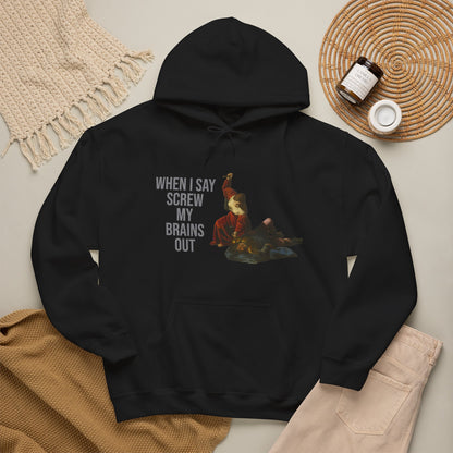 Hooded Sweatshirt- Jael and Sisera by Alessandro Turchi (Front)