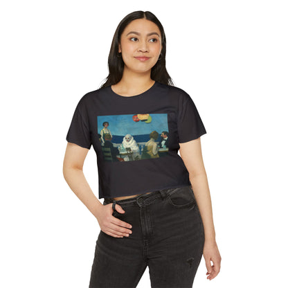 Soir Bleu by Edward Hopper Crop Top