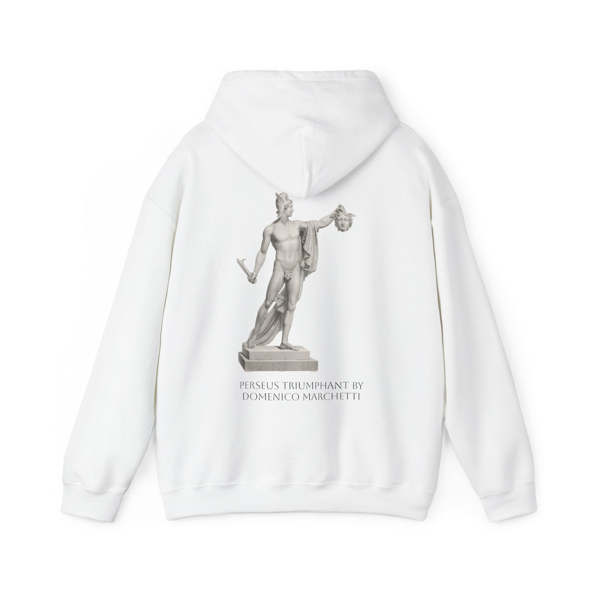 Hooded Sweatshirt - Perseus Triumphant by Domenico Marchetti  (Front+Back)