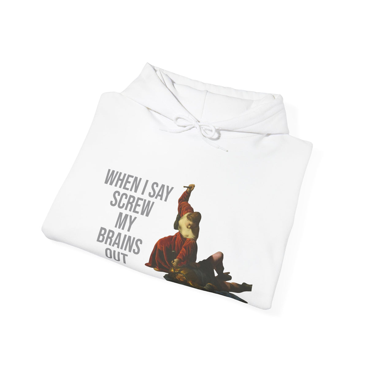 Hooded Sweatshirt- Jael and Sisera by Alessandro Turchi (Front)