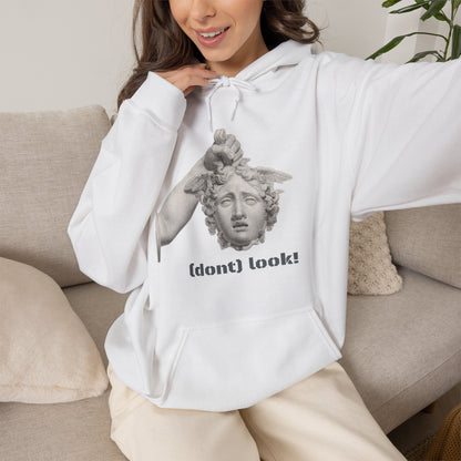 Hooded Sweatshirt - Perseus Triumphant by Domenico Marchetti  (Front+Back)