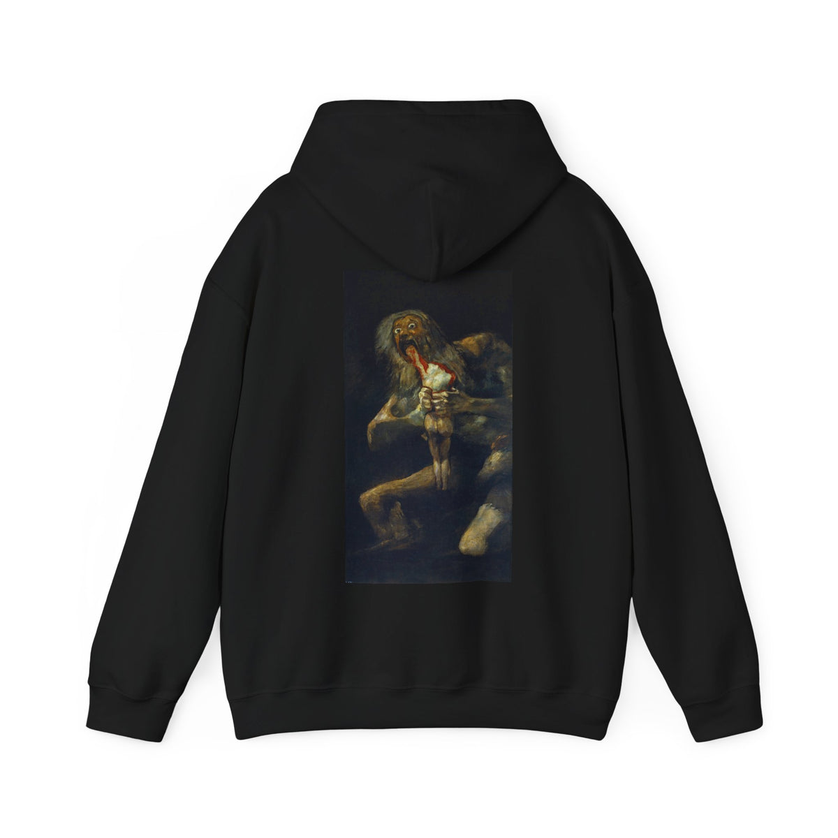Hooded Sweatshirt - Saturn Devouring His Son by Francisco Goya (1819-23)
