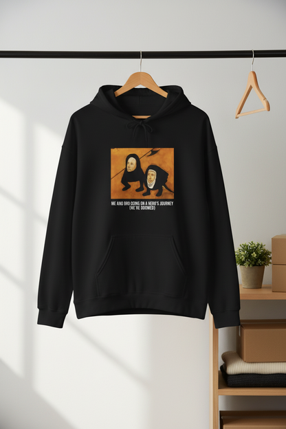 Hooded Sweatshirt -  Hell (Fragment of Last Judgment) by Hieronymus Bosch (Front)