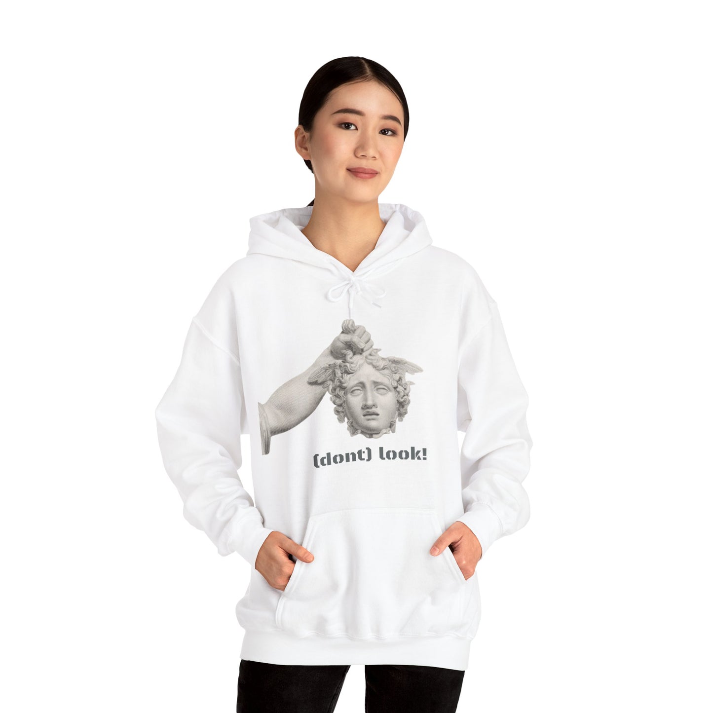 Hooded Sweatshirt - Perseus Triumphant by Domenico Marchetti  (Front+Back)