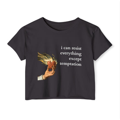 The Flaming Heart Oscar Wilde Crop Top