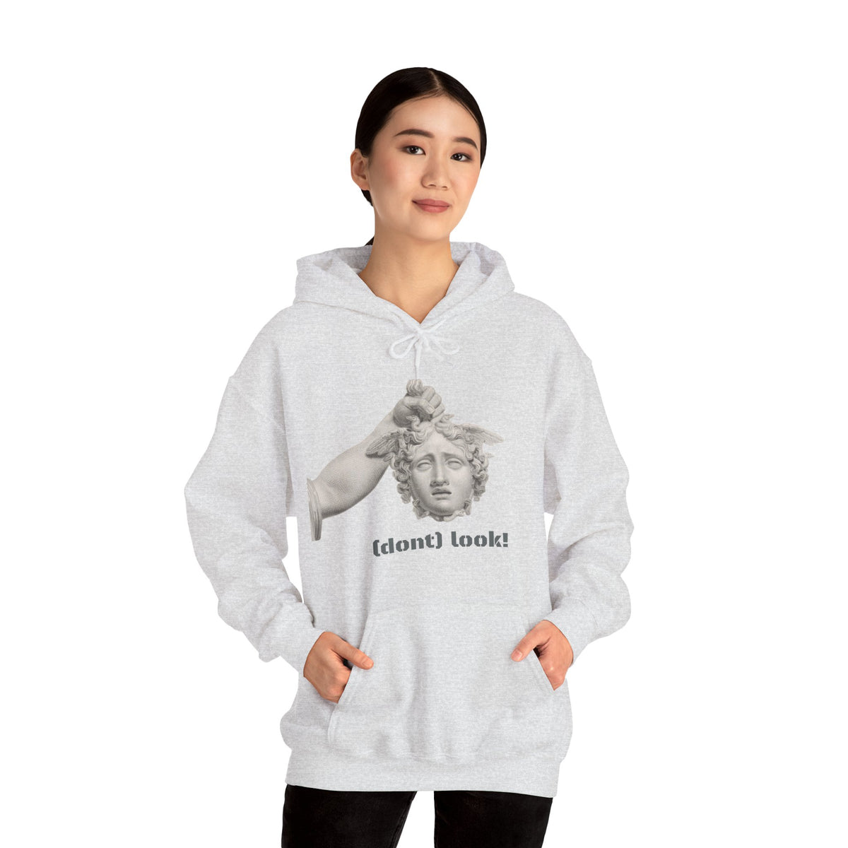 Hooded Sweatshirt - Perseus Triumphant by Domenico Marchetti  (Front+Back)