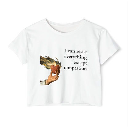 The Flaming Heart Oscar Wilde Crop Top