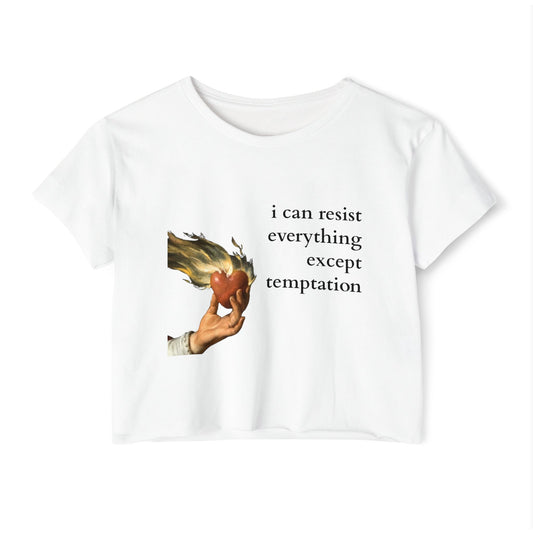 The Flaming Heart Oscar Wilde Crop Top
