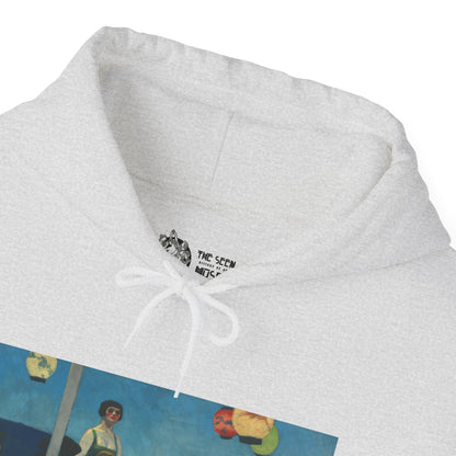 Hooded Sweatshirt - Soir Bleu By Edward Hopper (1914)