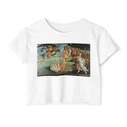 The Birth of Venus by Sandro Botticelli Crop Top