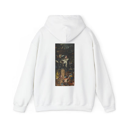 Hooded Sweatshirt- Garden of Earthly Delights (Hell panel) by Hieronymus Bosch (Front+Back)