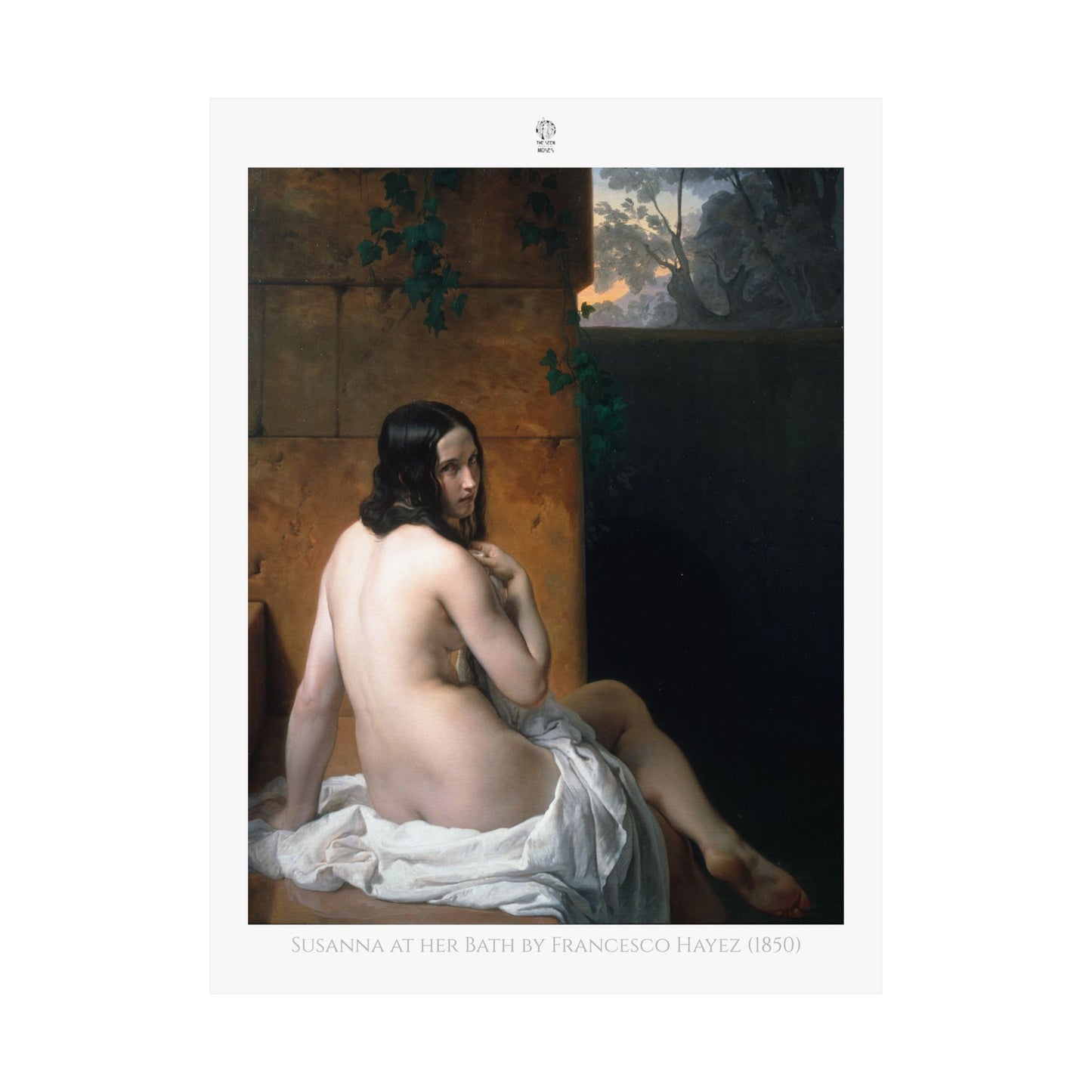Susanna at her Bath by Francesco Hayez (1850)