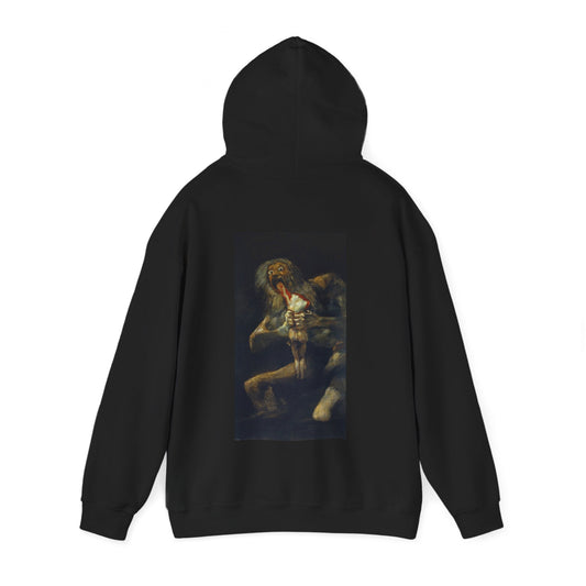 Hooded Sweatshirt - Saturn Devouring His Son by Francisco Goya (1819-23)