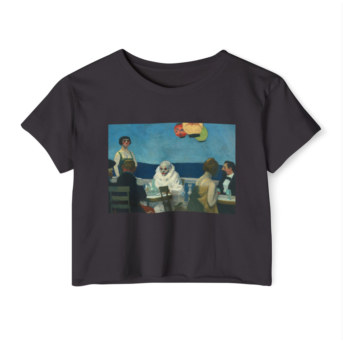 Soir Bleu by Edward Hopper Crop Top
