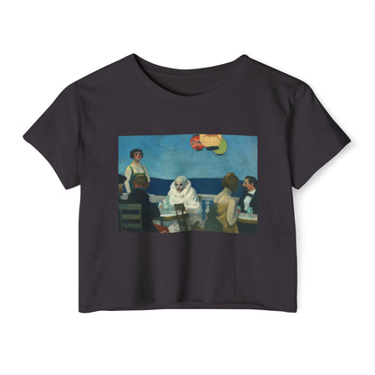 Soir Bleu by Edward Hopper Crop Top
