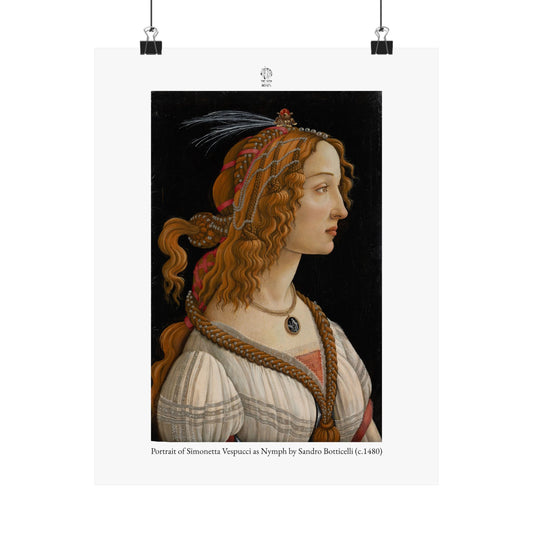Portrait of Simonetta Vespucci as Nymph by Sandro Botticelli (c.1480)