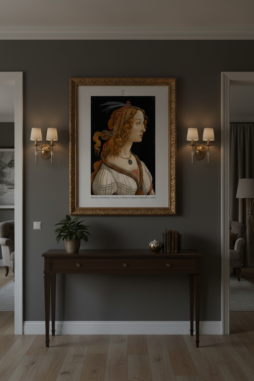 Portrait of Simonetta Vespucci as Nymph by Sandro Botticelli (c.1480)