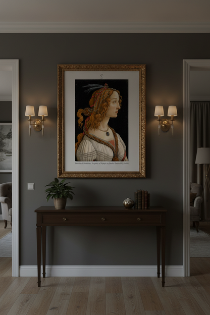 Portrait of Simonetta Vespucci as Nymph by Sandro Botticelli (c.1480)