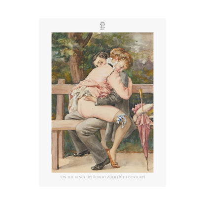 ‘On the bench’ by Robert Auer (20th Century)