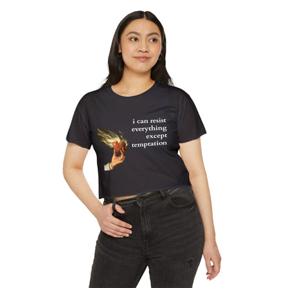 The Flaming Heart Oscar Wilde Crop Top
