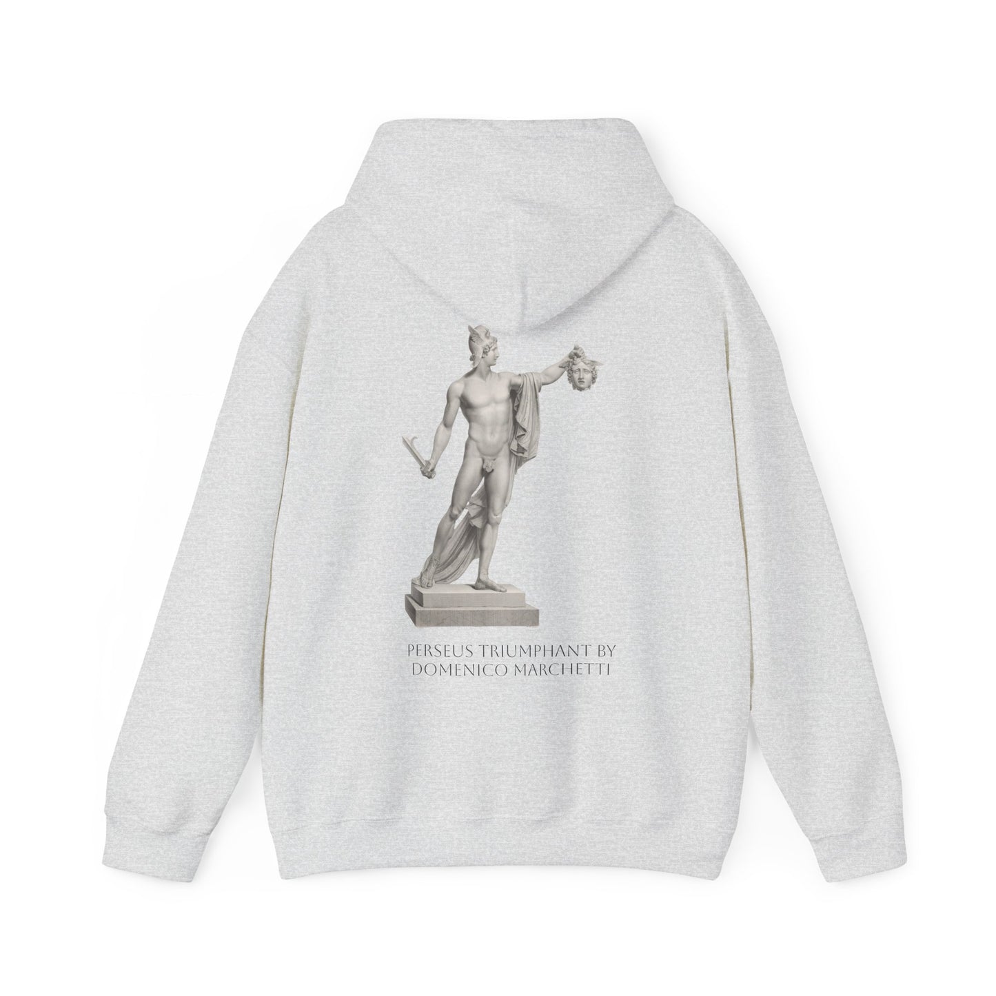 Hooded Sweatshirt - Perseus Triumphant by Domenico Marchetti  (Front+Back)