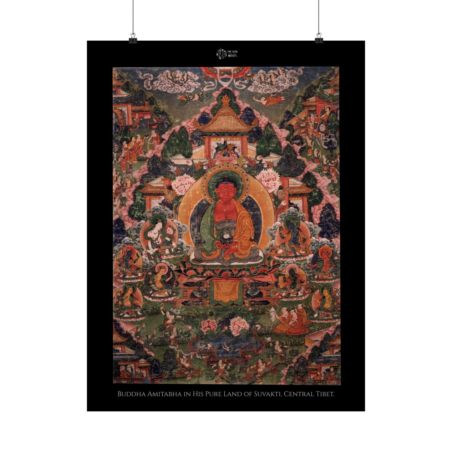 Buddha Amitabha in His Pure Land of Suvakti, Central Tibet.