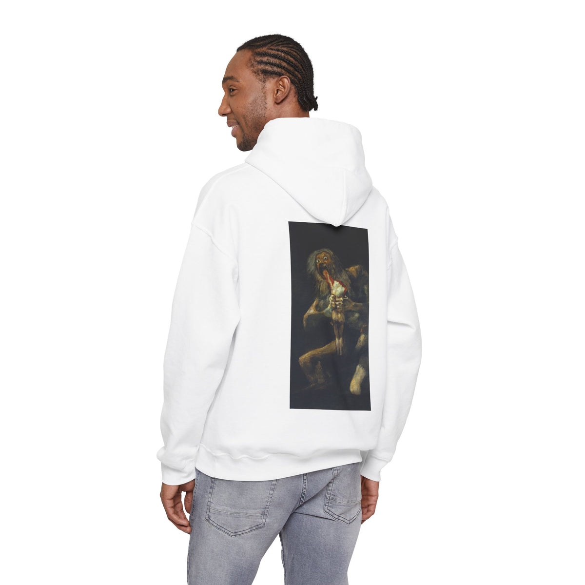 Hooded Sweatshirt - Saturn Devouring His Son by Francisco Goya (1819-23)