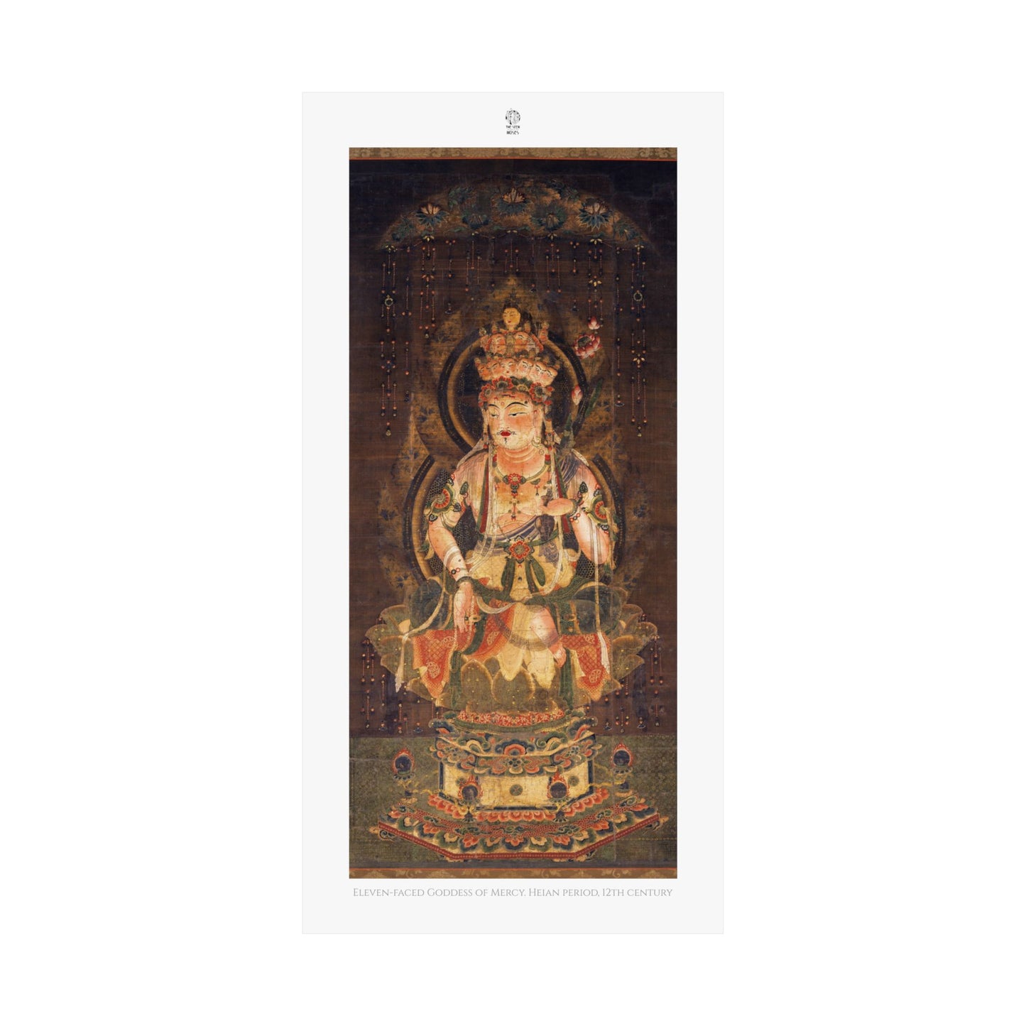 Eleven-faced Goddess of Mercy. Heian period, 12th century