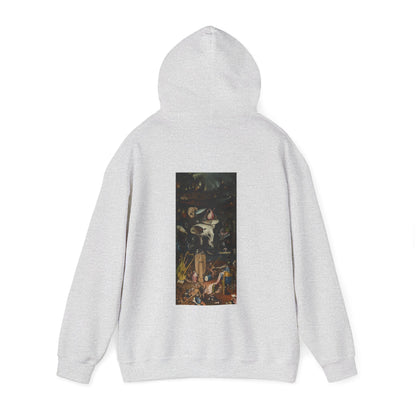 Hooded Sweatshirt- Garden of Earthly Delights (Hell panel) by Hieronymus Bosch (Front+Back)