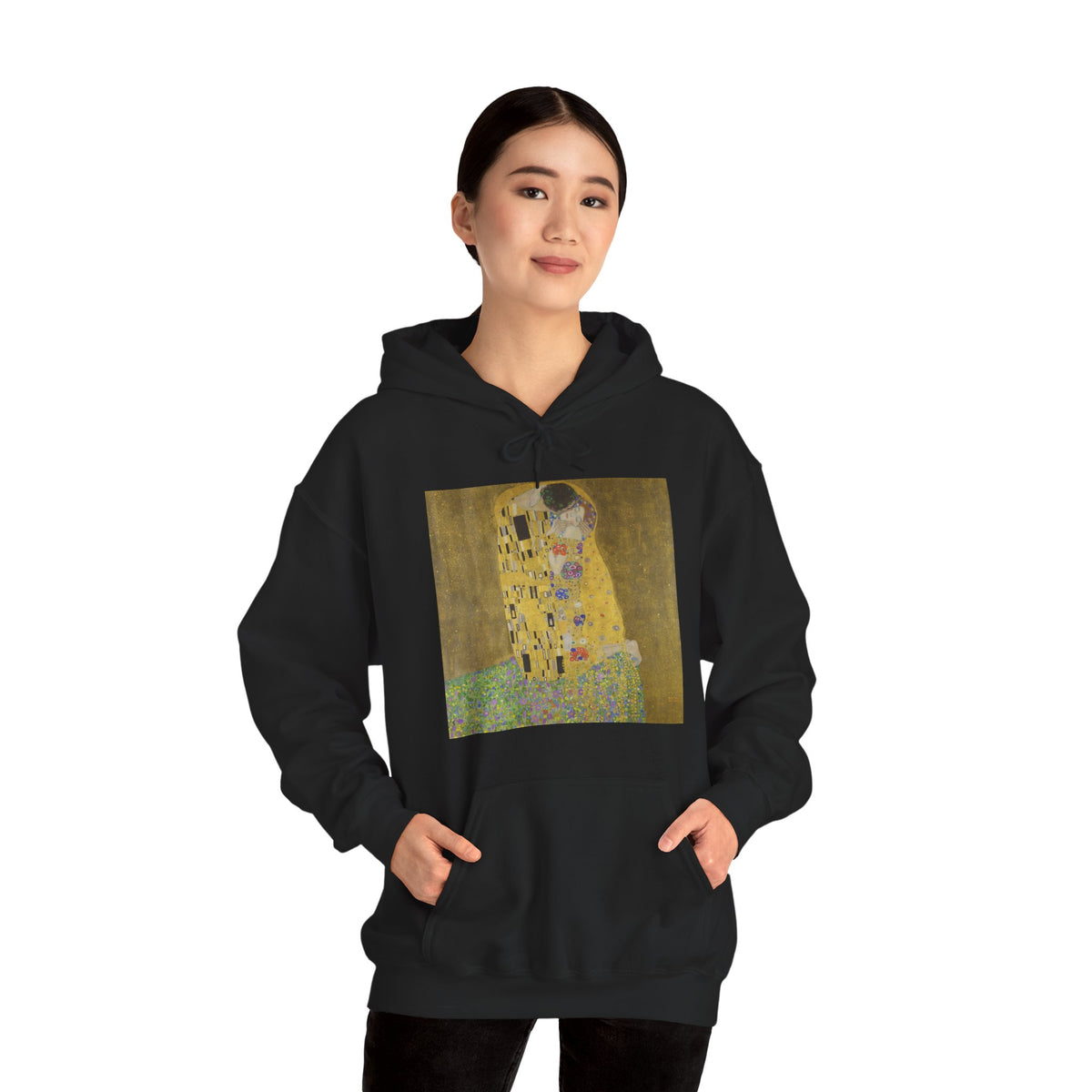Hooded Sweatshirt - The Kiss by Gustav Klimt