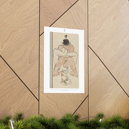 Detail from Three comic shunga scrolls by Kawanabe Kyōsai. Circa 1871–1889