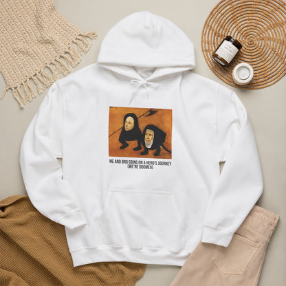 Hooded Sweatshirt -  Hell (Fragment of Last Judgment) by Hieronymus Bosch (Front)