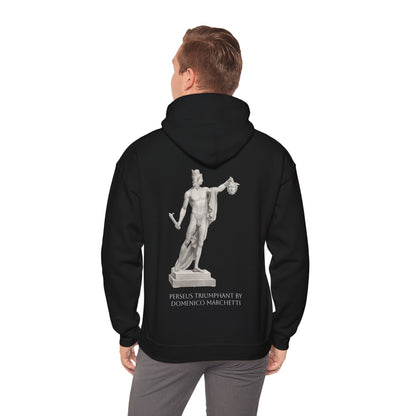 Hooded Sweatshirt - Perseus Triumphant by Domenico Marchetti  (Front+Back)