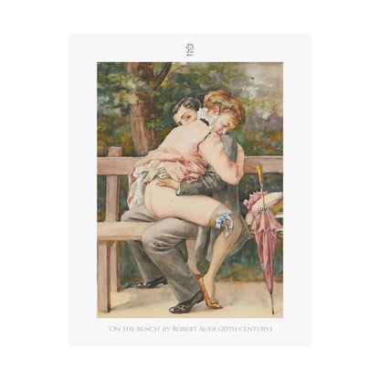 ‘On the bench’ by Robert Auer (20th Century)