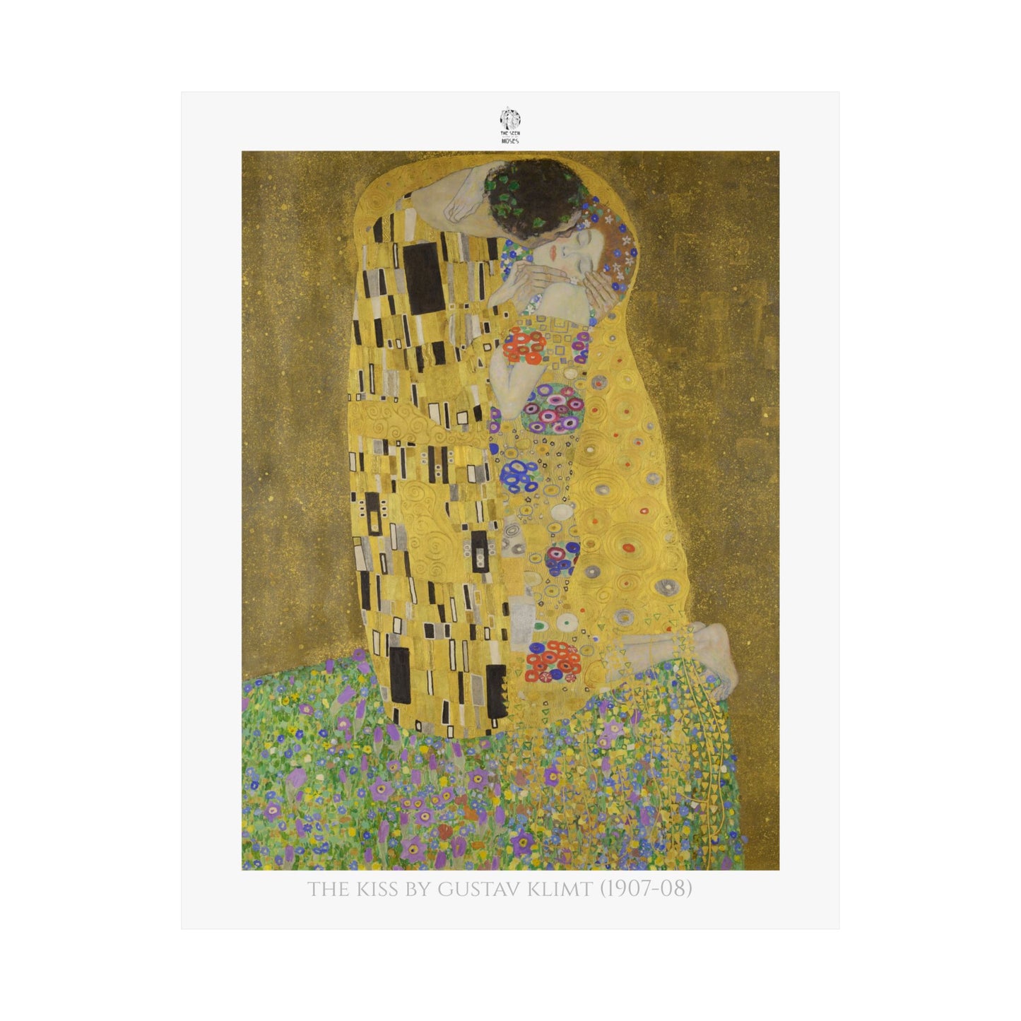 The Kiss by Gustav Klimt (1907-08)