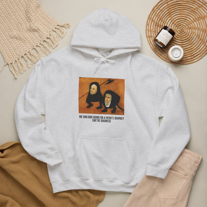 Hooded Sweatshirt -  Hell (Fragment of Last Judgment) by Hieronymus Bosch (Front)