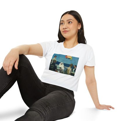 Soir Bleu by Edward Hopper Crop Top