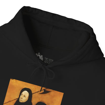 Hooded Sweatshirt -  Hell (Fragment of Last Judgment) by Hieronymus Bosch (Front)