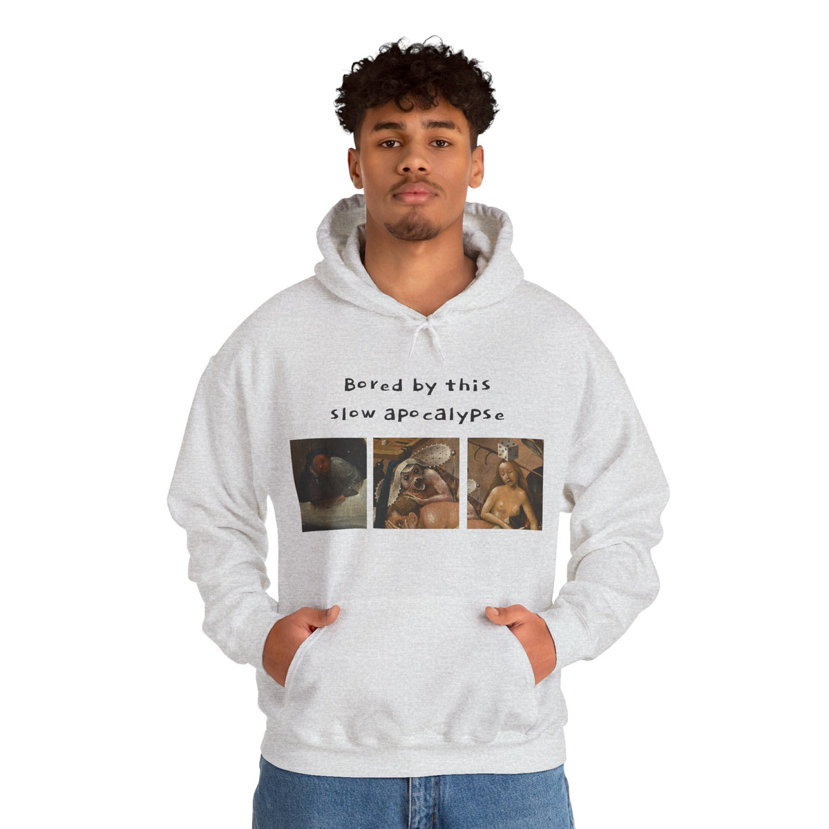 Hooded Sweatshirt- Garden of Earthly Delights (Hell panel) by Hieronymus Bosch (Front+Back)