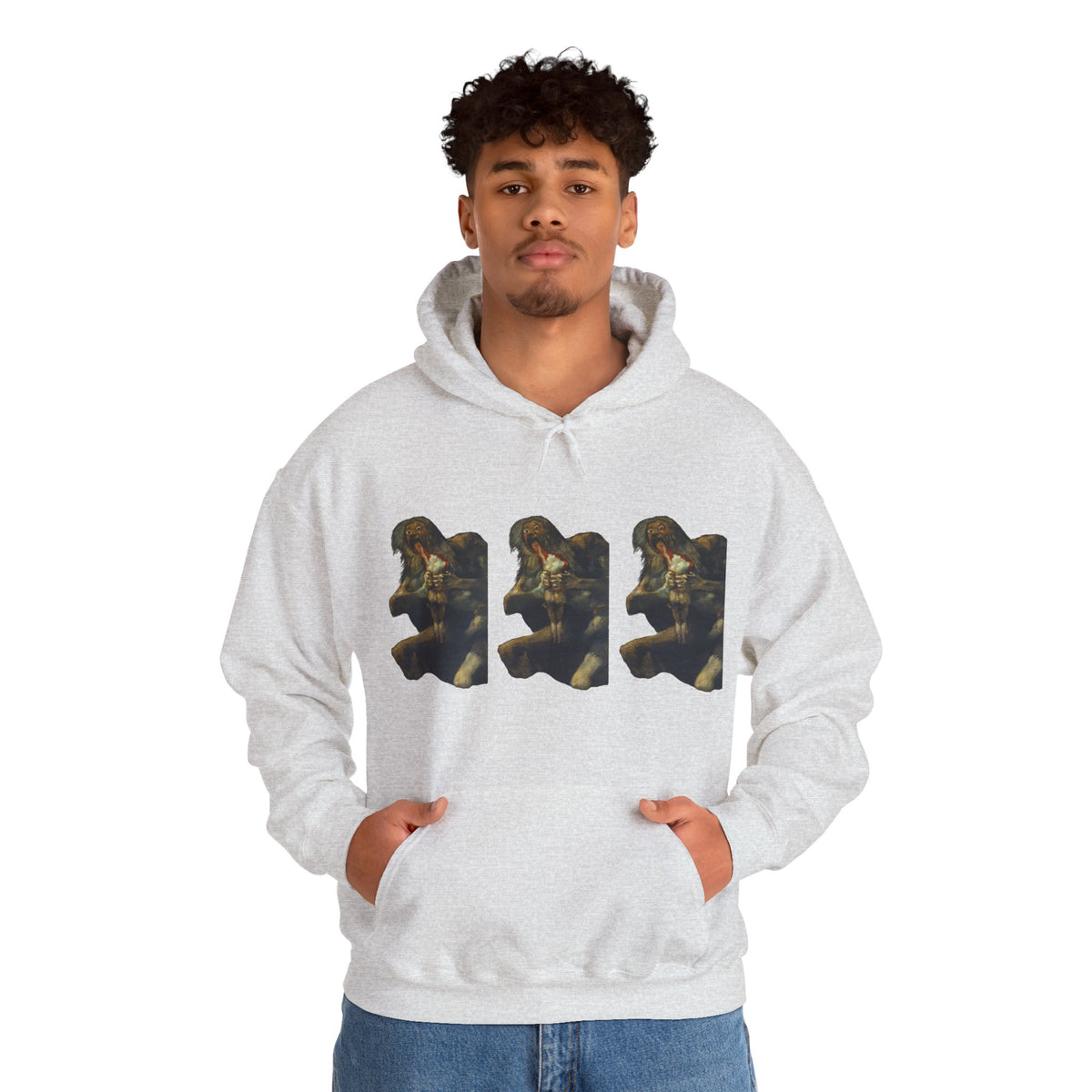 Hooded Sweatshirt - Saturn Devouring His Son by Francisco Goya (1819-23)
